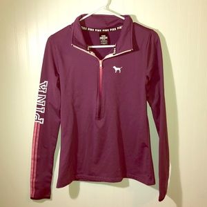 PINK Activewear Half Zip Jacket, Size Medium